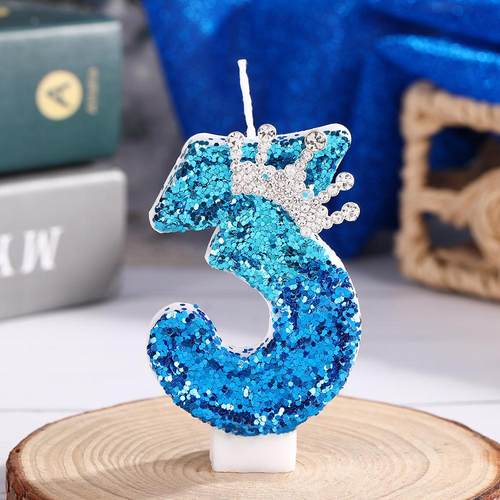 皇冠蜡烛蛋糕装饰韩国ins可爱卡通皇冠生日数字蜡烛儿童派对装扮 - 图3