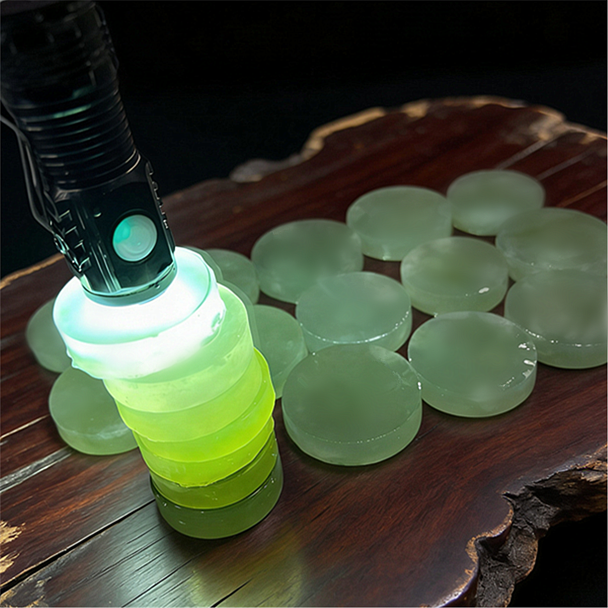 岫玉冰料手镯芯纯天然玉石原石毛料镯心玉边角料雕刻镇尺象棋挂坠,淘宝优惠券,粉丝福利购,淘宝优惠卷