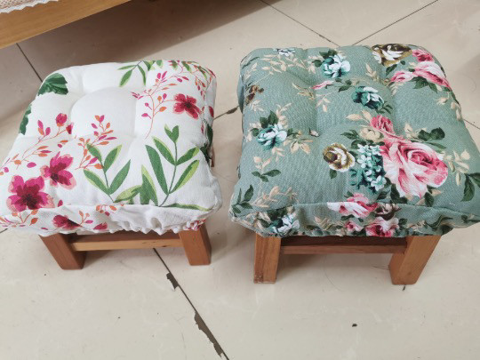 帆布纯色泡泡棉坐垫 长方形凳子椅垫套 学生板凳子套罩 换鞋凳垫,淘宝优惠券,粉丝福利购,淘宝优惠卷