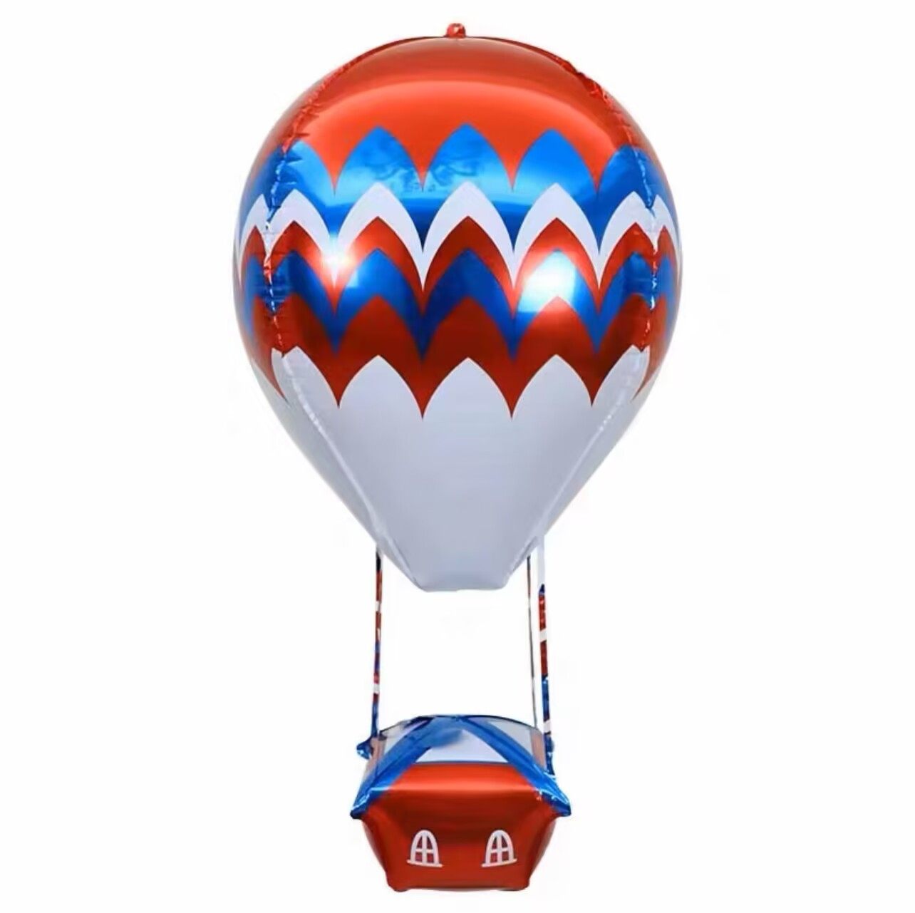 自动封口新款4D仿真热气球降落伞铝膜装饰气球波浪热气球飘空气球,淘宝优惠券,粉丝福利购,淘宝优惠卷