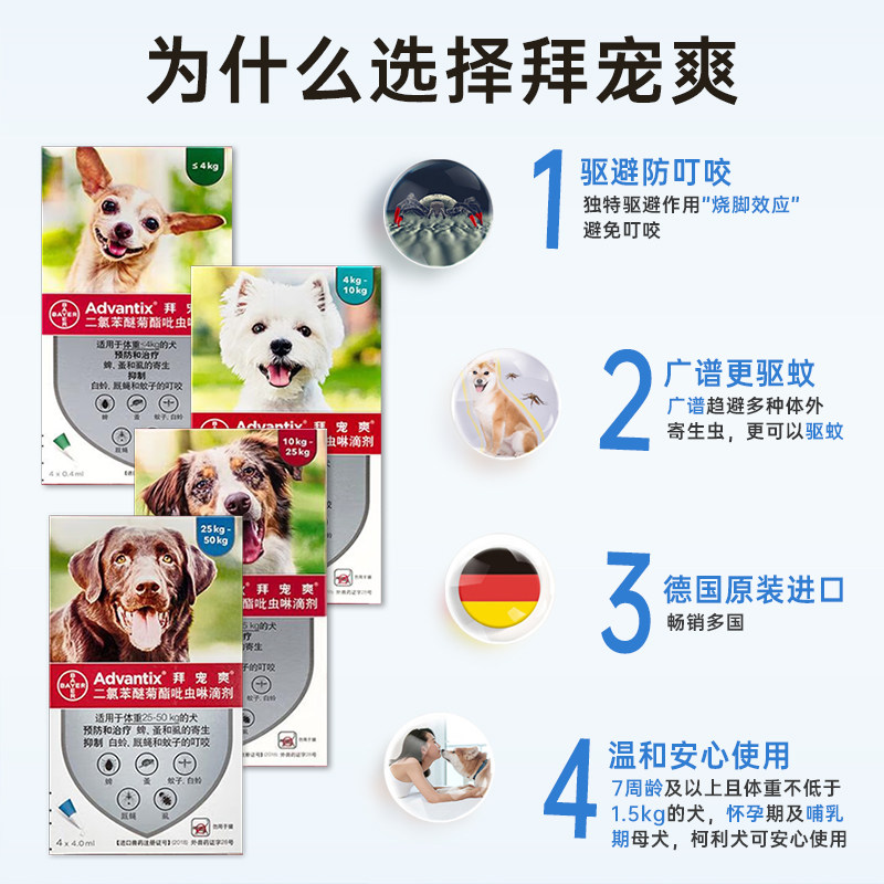 拜宠爽体外驱虫狗狗驱虫药拜宠清体外驱虫药狗体内外一体去蜱虫,淘宝优惠券,粉丝福利购,淘宝优惠卷