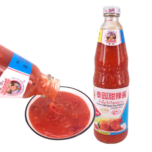 包邮1*2瓶泰园牌泰式甜辣酱 泰国风味调味酱鸡酱800g酸甜型辣酱 - 图0
