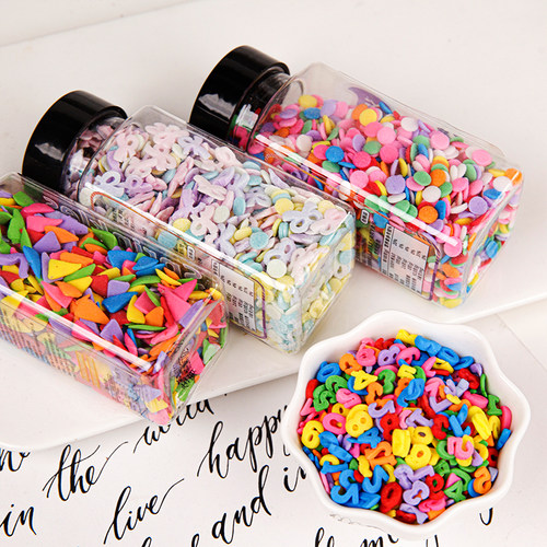 韩国复古彩色糖珠蛋糕装饰糖果幻彩糖针彩色圆圈爱心花朵切片装扮 - 图2