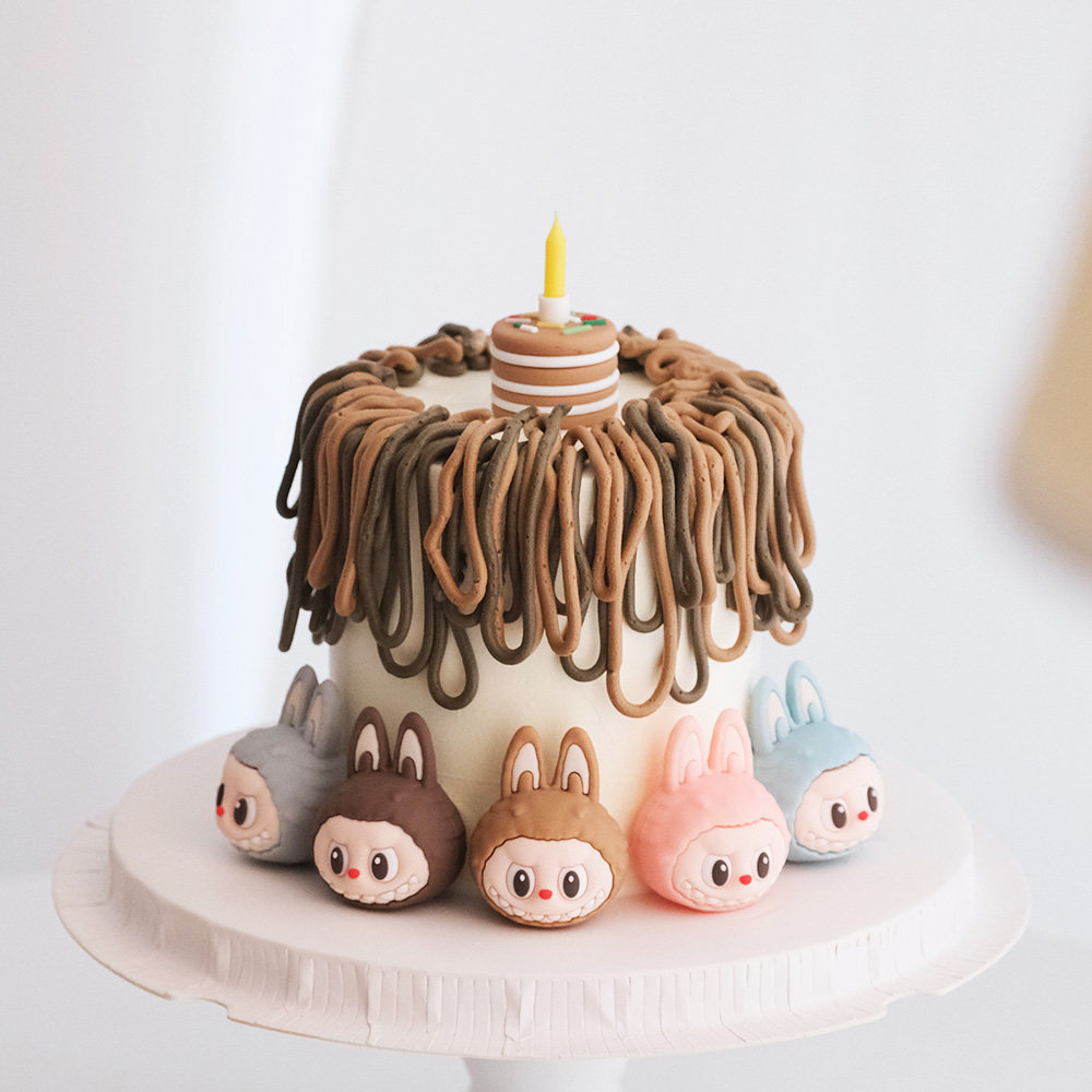 创意卡通布布头蛋糕装饰摆件可爱立体小兔子造型烘焙生日装扮配件,淘宝优惠券,粉丝福利购,淘宝优惠卷