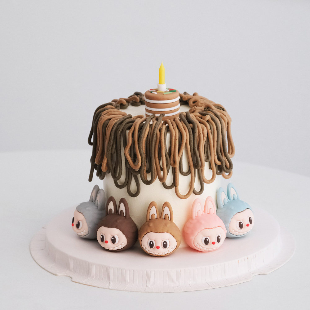 创意卡通布布头蛋糕装饰摆件可爱立体小兔子造型烘焙生日装扮配件,淘宝优惠券,粉丝福利购,淘宝优惠卷