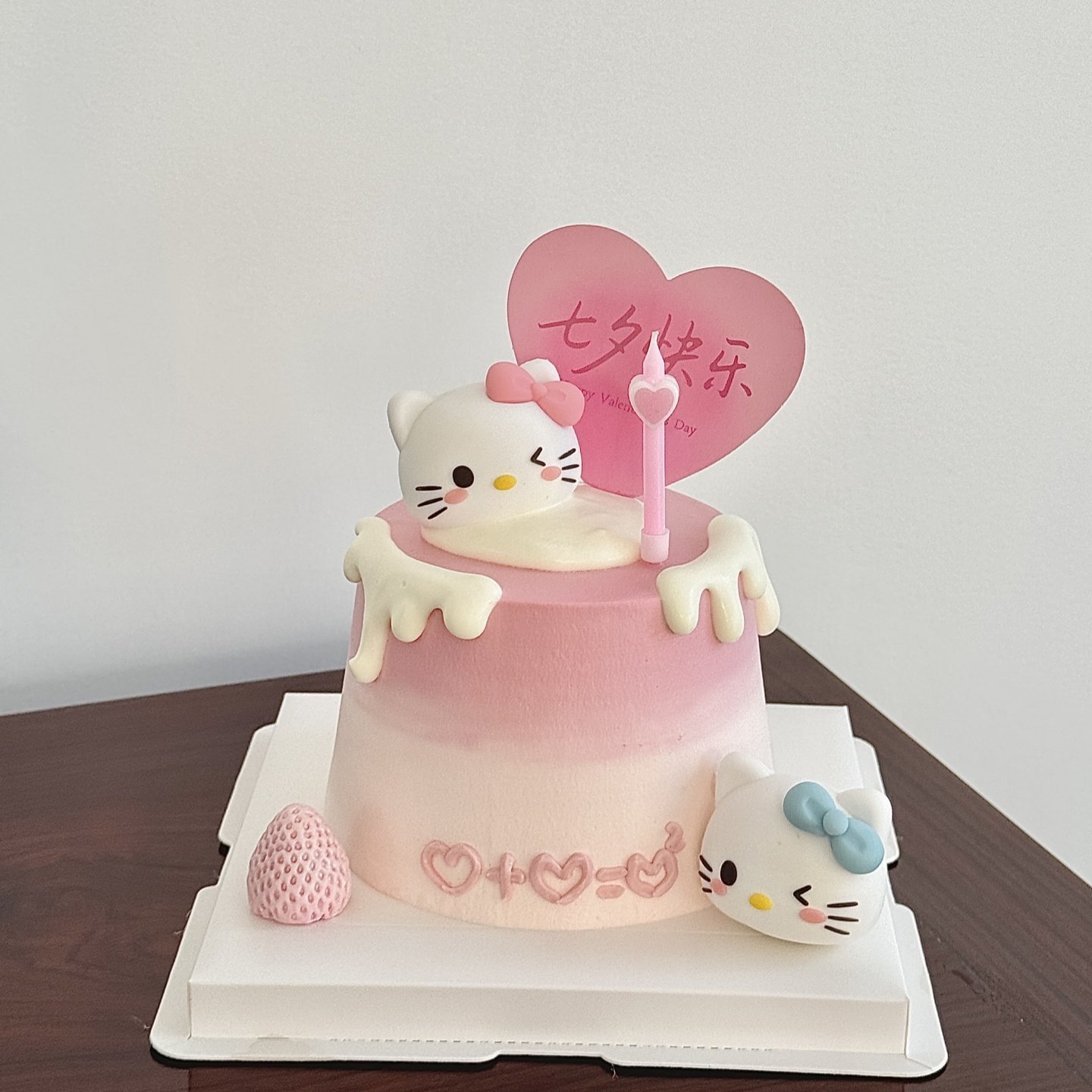 2025七夕情人节软胶KT猫蛋糕装饰七夕快乐卡片情侣告白纪念日插件,淘宝优惠券,粉丝福利购,淘宝优惠卷