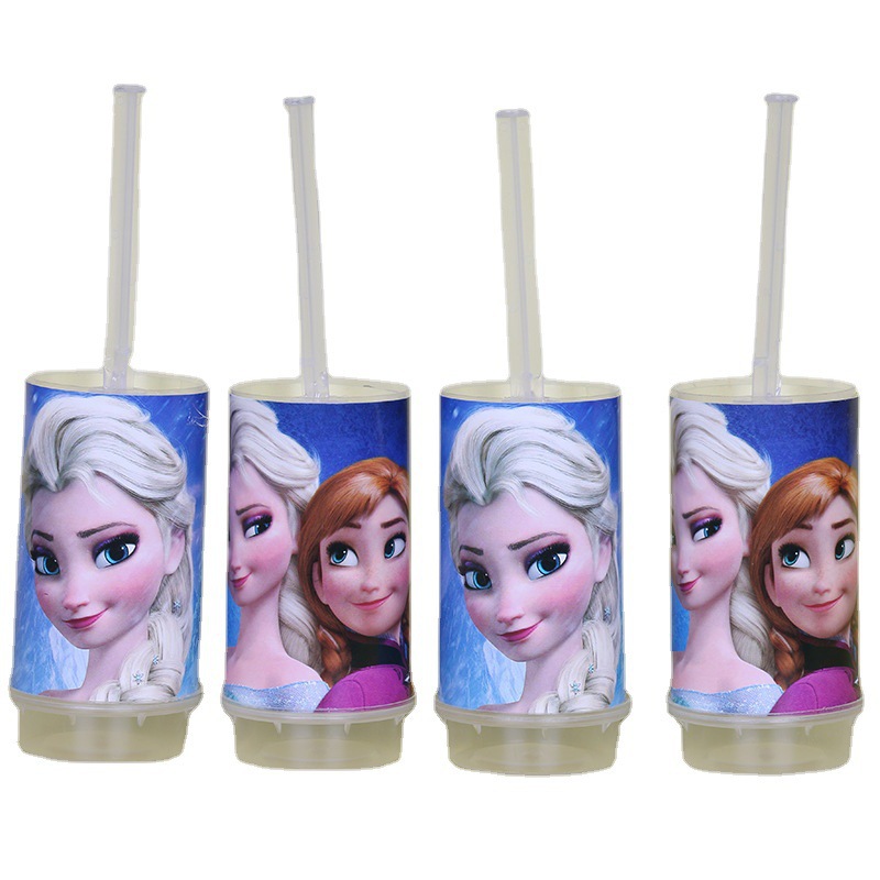 冰雪奇缘甜品台装饰生日布置蓝色系爱艾莎公主蛋糕插件推推乐贴纸 - 图3