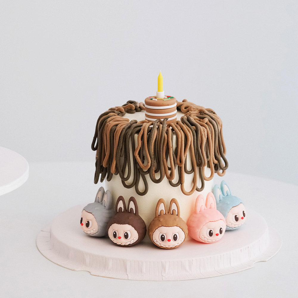 创意卡通布布头蛋糕装饰摆件可爱立体小兔子造型烘焙生日装扮配件,淘宝优惠券,粉丝福利购,淘宝优惠卷