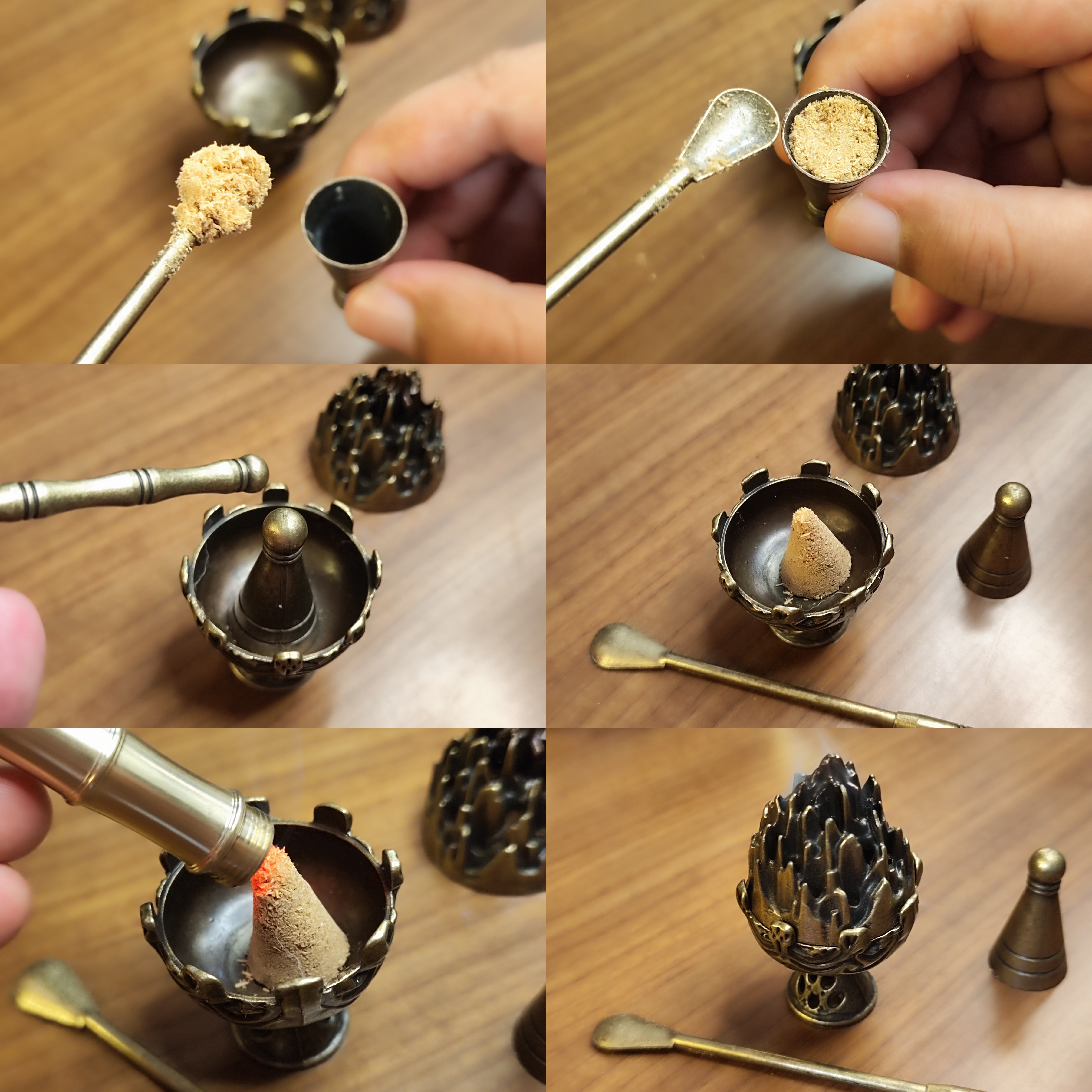 塔香模具香薰炉套装家用室内香勺香道澳檀香粉迷你把玩小博山香炉,淘宝优惠券,粉丝福利购,淘宝优惠卷