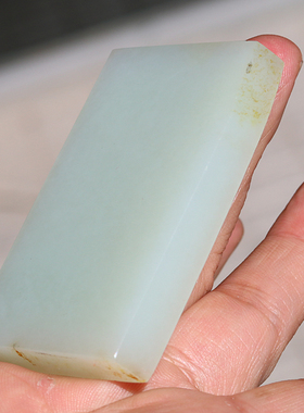 无事牌玉石和田玉籽料青白玉玉牌