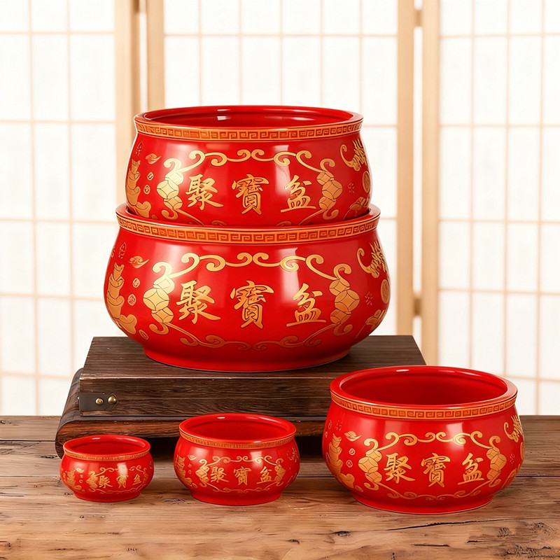 聚宝盆陶瓷家用客厅招财聚财玄关乔迁开张财神香炉工艺品开业摆件,淘宝优惠券,粉丝福利购,淘宝优惠卷