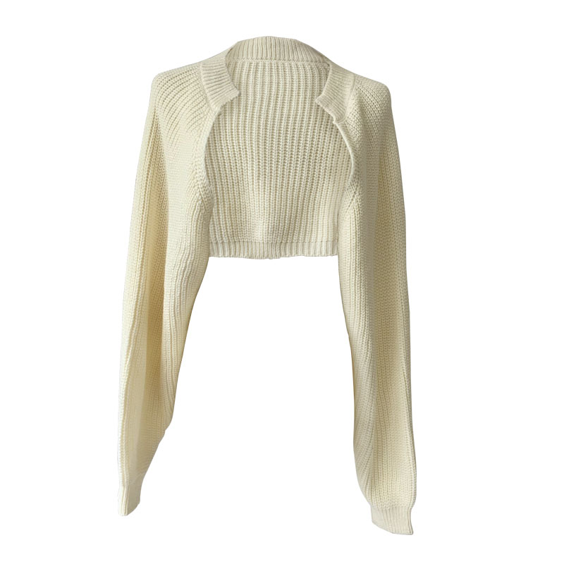 【11.9开119元3件】城南边儿9.9小霸王软糯羊绒披肩毛衣外套短 - 图3