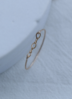 UNELGE女包金设计链条拼接戒指