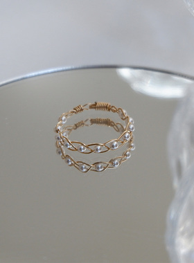 UNELGE女包金原创设计叠戴戒指