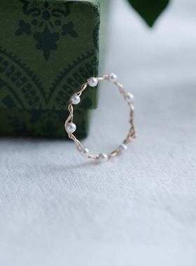 UNELGE手作新品珍珠戒指