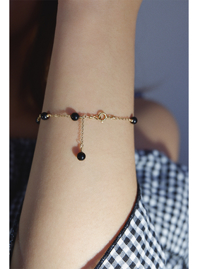 女包金原创设计黑色系手链