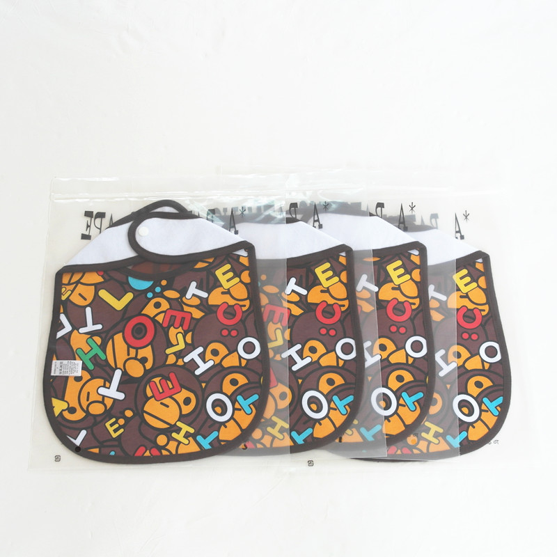 Japanese trendy three-layer waterproof cartoon bib saliva towel