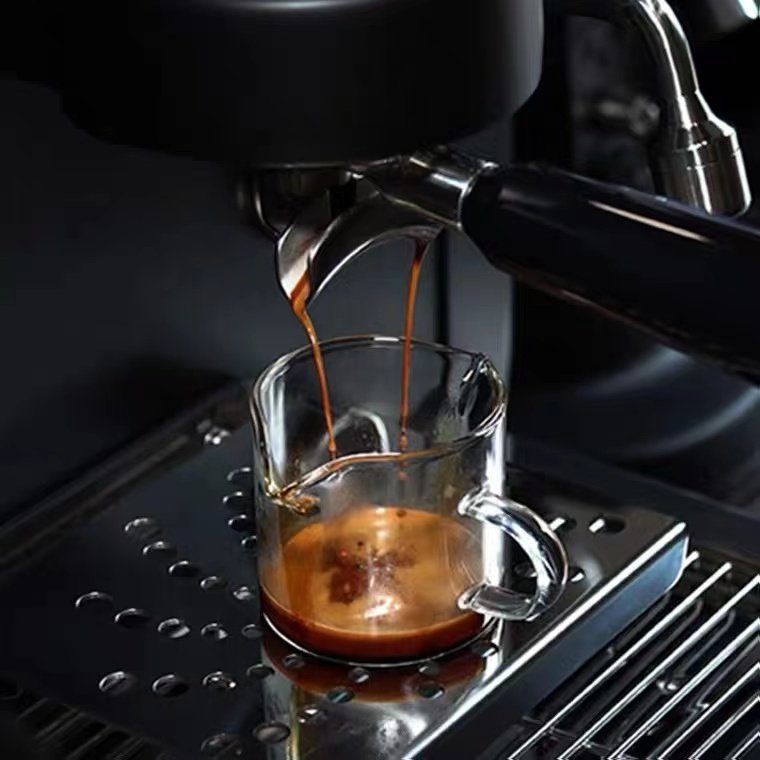 浓缩咖啡小奶盅杯玻璃迷你手柄带把牛奶壶料汁奶缸木柄汁斗倒奶罐,淘宝优惠券,粉丝福利购,淘宝优惠卷