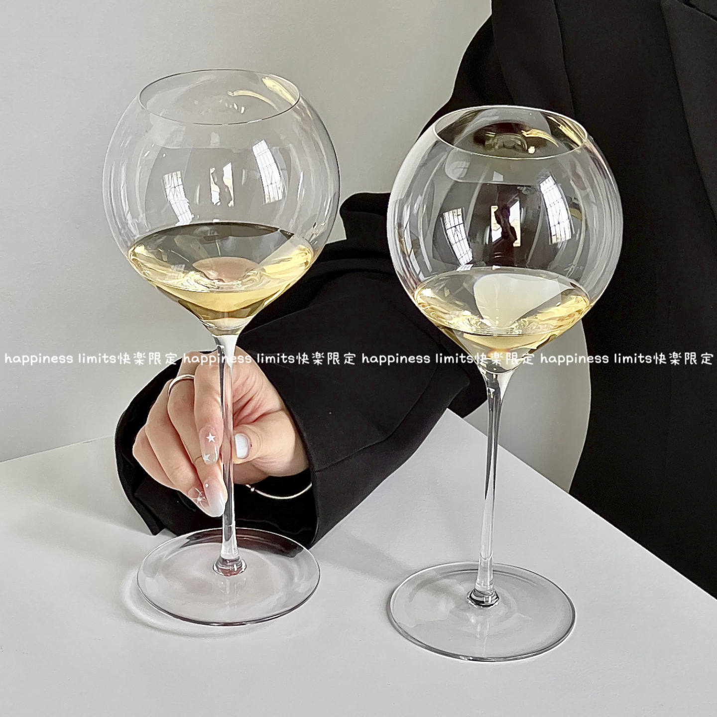 高级感超细杆轻透水晶玻璃高脚酒杯红酒杯香槟气泡杯精致轻奢,淘宝优惠券,粉丝福利购,淘宝优惠卷