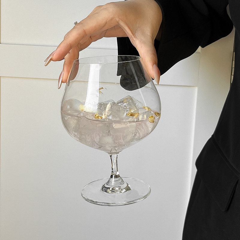 大苹果矮脚杯白兰地洋酒杯红酒葡萄酒玻璃杯香槟威士忌酒杯大肚杯
