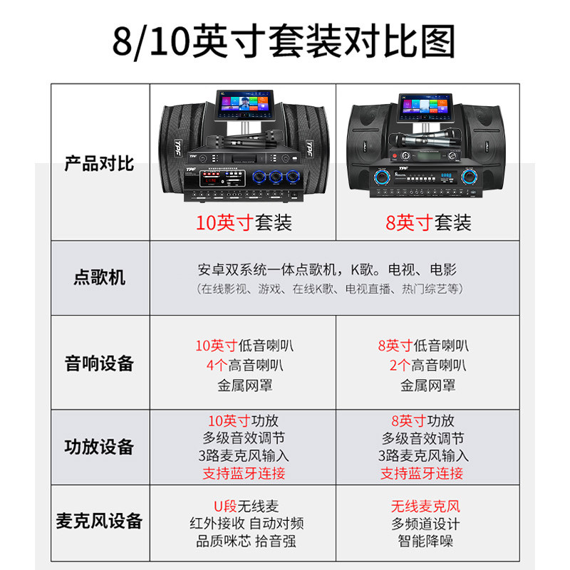tpfa99全套家用影院客厅k歌机音响 tpfKTV/卡拉OK音箱