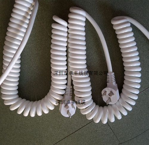 白色2芯弹簧线 PU弹弓线 0.3平方螺旋线 - 图1