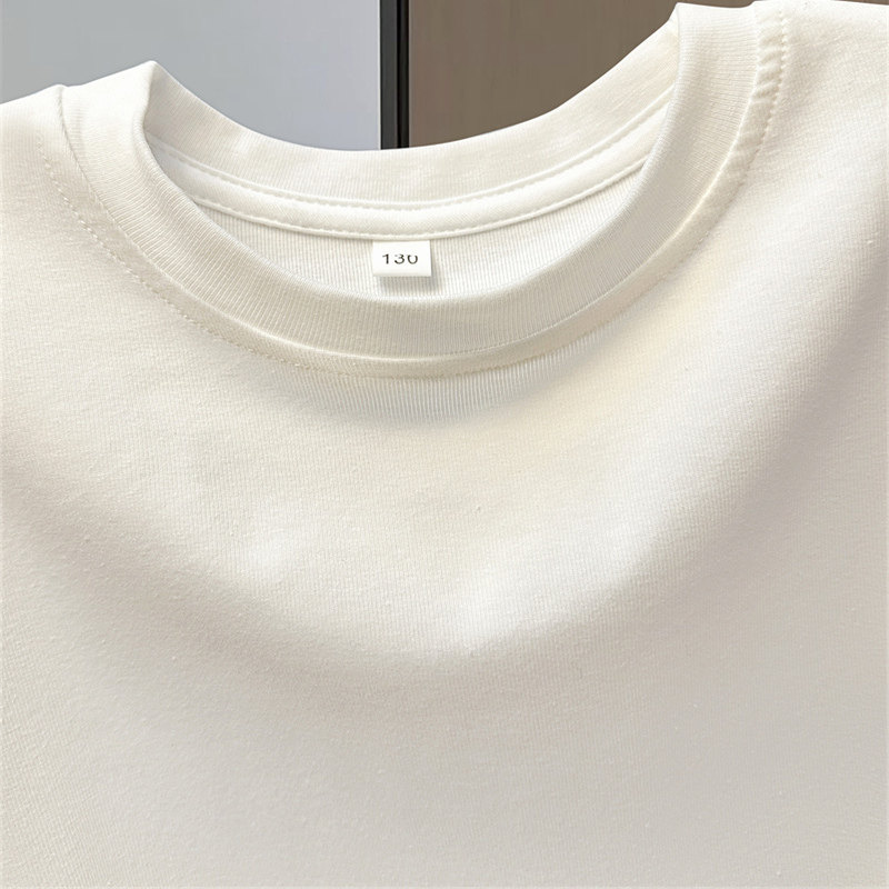 女童纯棉长袖t恤短款修身春秋装白色上衣中大儿童宝宝打底衫内搭,淘宝优惠券,粉丝福利购,淘宝优惠卷