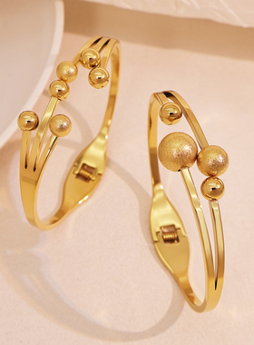 NVOXS原创设计金色时尚手镯