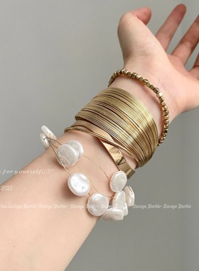 Vintage古着欧美夸张缠绕手镯