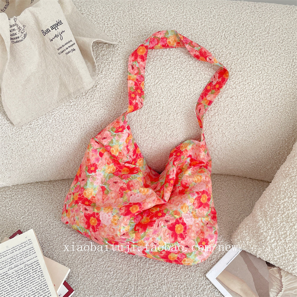 小白兔几夏日新款碎花包浪漫布袋子韩系薄款单肩包斜挎包学生女包,淘宝优惠券,粉丝福利购,淘宝优惠卷