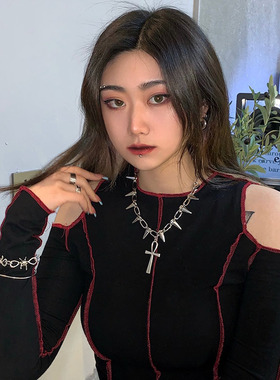 CHOKER欧美辣妹款铆钉蹦迪项链