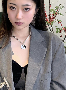 nobigproblem欧美款八卦项链