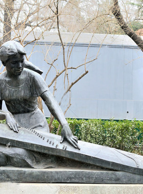 玻璃钢仿铜卖货郎人物户外广场步行街摆放铸铜古代做生意人物雕塑