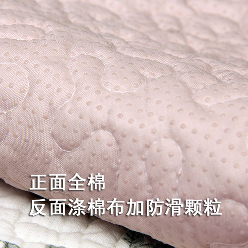 新款包邮绗缝布艺汽车坐垫田园通用车型座垫三件套四季棉布绗缝 - 图2