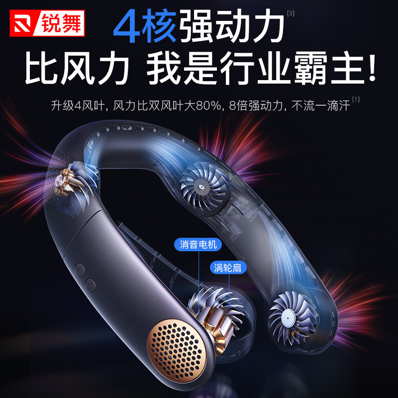 锐舞挂脖usb便携式迷你随身小风扇 锐舞USB风扇