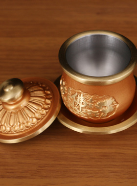 纯铜佛堂拜神圣水杯