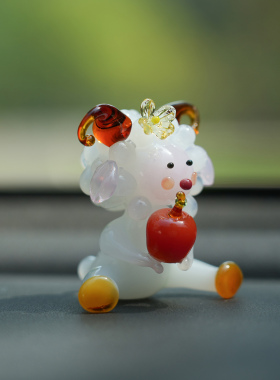 淄博琉璃手作小羊送平安摆件礼物