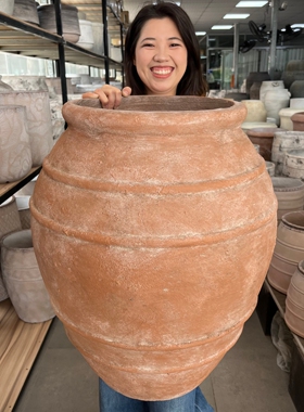 北欧大陶罐诧寂风南法风地中海风格酒店民宿咖啡厅营地种树大花盆