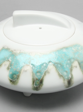 新中式风陶瓷招待室摆件茶壶