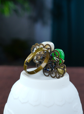 可调节活口戒指食指环性价比高