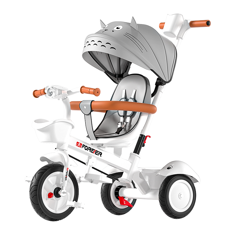 永久儿童三轮车脚踏手推宝宝婴儿遛娃神器自行车1-3岁小孩6可坐骑