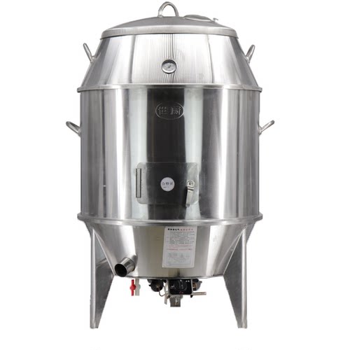 世厨品牌商用80/90/100双层木炭燃气型烤鸭炉烧鹅炉烤鸡烤肉设备 - 图3