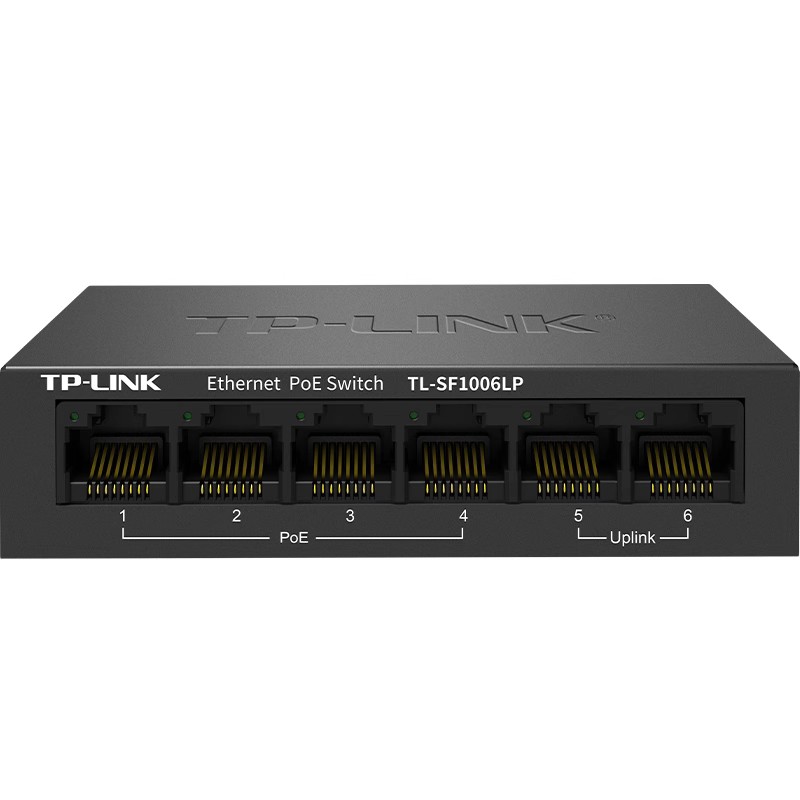 TP-LINK TL-SF1006LP 6口PoE交换机4口标准PoE供电器安防监控摄像头无线Ap组网PoE供电模块100M分线分流器 - 图3