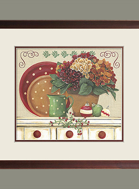 节日田园风餐厅美国样板房装饰画
