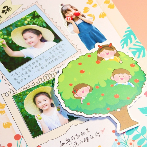 Детский фотоальбом для детского сада, фоторамка, наклейка, DIY