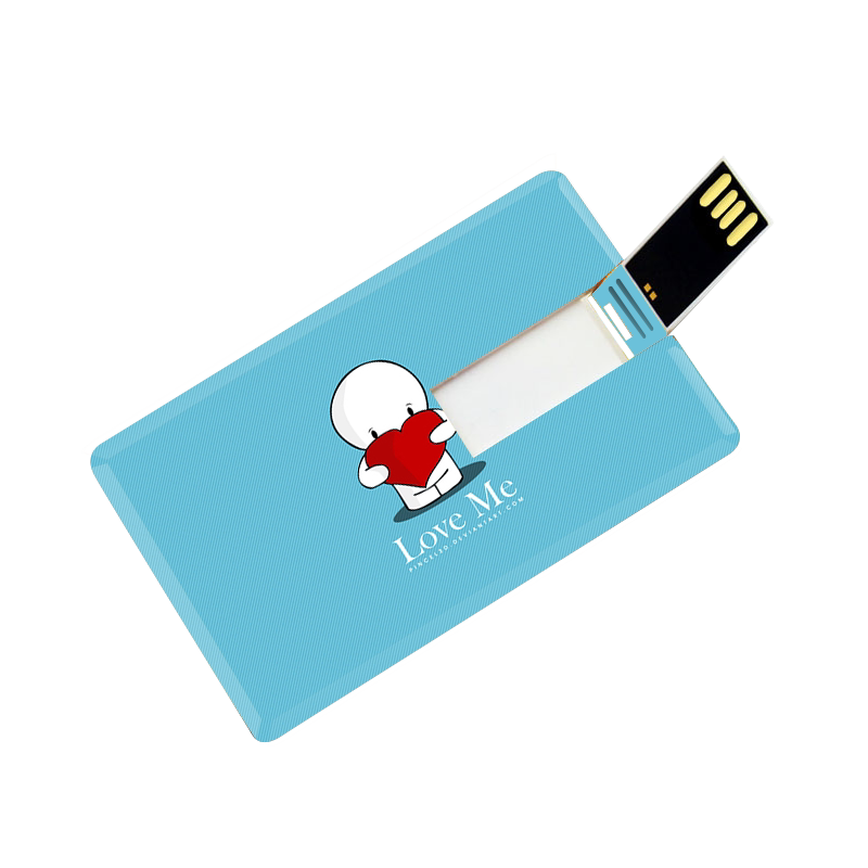 卡片式u盘 16g创意礼品定制防水名片式优盘广告logo彩绘招投标_虎窝淘