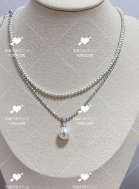 925银闪链条奶嘴12mm正圆施家一颗珠抽拉调节百搭时尚项链单叠戴