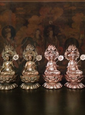 普门庵装藏唐密铜像摆件