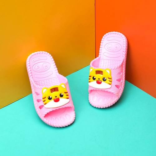儿童凉拖鞋卡通男童女童夏季防滑厚底舒适中小童浴室宝宝小孩拖鞋 - 图0