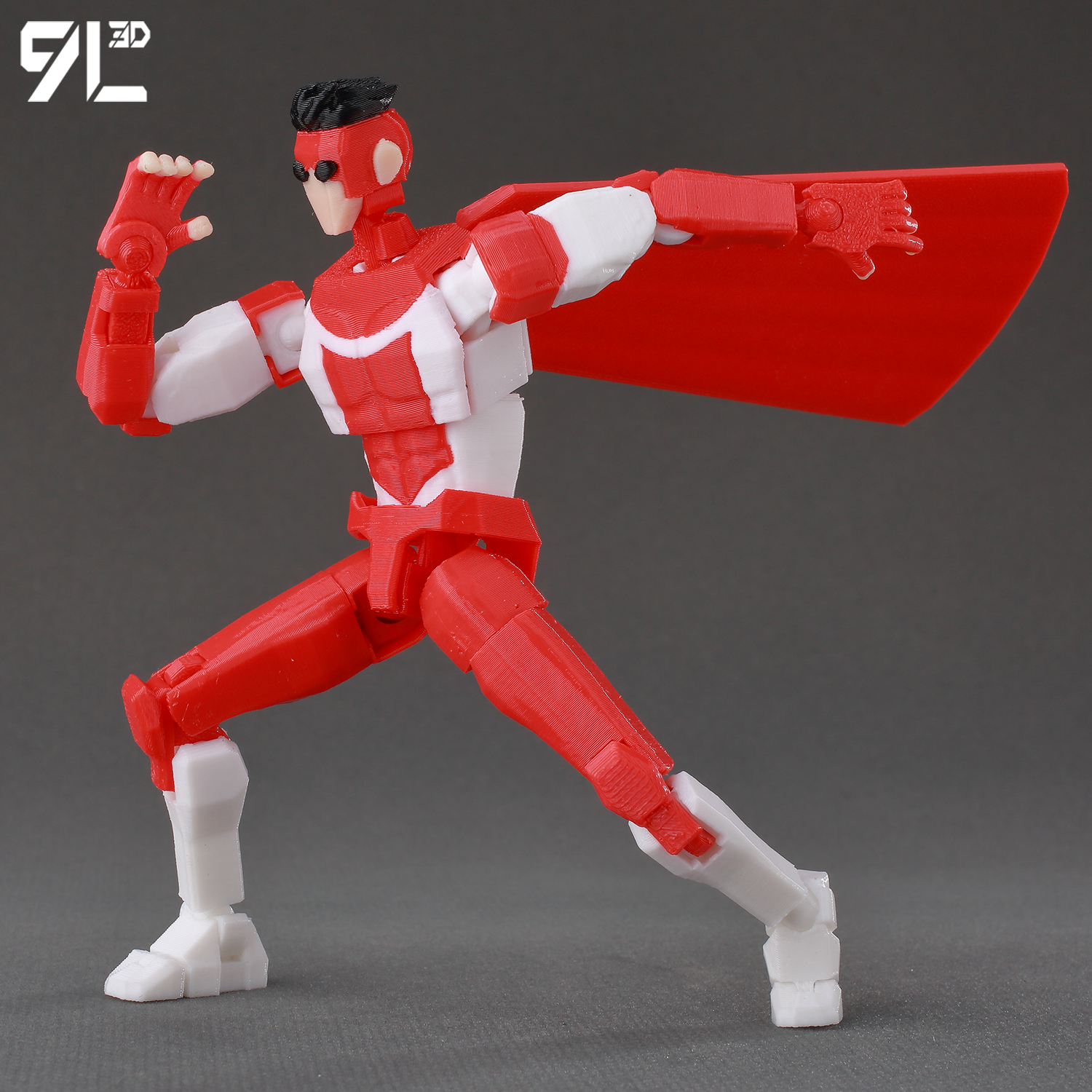 9L3D打印多关节超可动人偶无 敌少侠幸运13手办动漫周边玩具礼物 - 图1